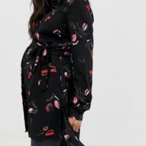 ASOS floral print maternity tunic